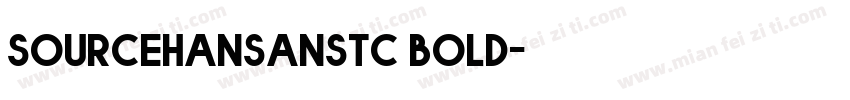 sourcehansanstc bold字体转换